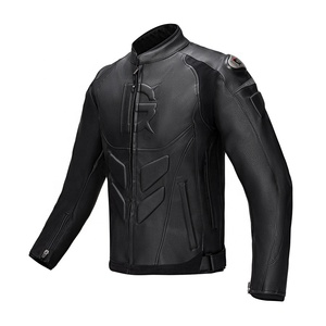 Veste de moto classique en cuir PU pour homme, avec fermeture éclair oblique, en cuir de veau naturel épais, coupe ajustée, en cuir de vachette - Product Image 2