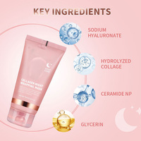 Masque peel-off au collagène hydrolysé coréen OEM 2,53 fl oz pour une peau éclatante, pour le visage et le nez, à utiliser la nuit