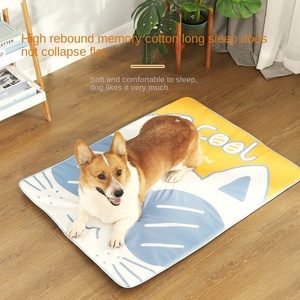 Ouspie chai thân thiện với môi rắn vải sang trọng phổ quát cũi Mat dễ dàng làm sạch thoáng khí xe đệm tổ chó quadrate mùa hè - Product Image 2