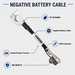 Cavo negativo batteria in rame 25936860 con isolamento in PVC per GMC Acadia, Buick Enclave, Chevy Traverse, Saturn <span class=keywords><strong>Outlook</strong></span> 2007-2017 GM - Product Image 6
