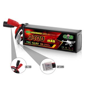 GEB 3000mAh RCおもちゃ用バッテリーパック 充電式FPVバッテリー 3S 11.1V 4S 148.8V 50C 3000mAh リポリチウムバッテリー RCカー RCドローン用 - Product Image 5