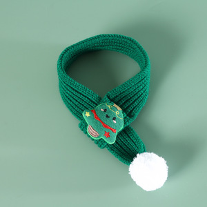 2025 Christmas Pet Neck <b>Warmer</b> Red Green Cotton Eco-friendly <b>Hand</b> Wash Scarf with Snowflake Snowman Cartoon Design for Cats Dogs - Product Image 6