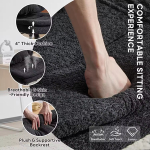 Silla de escritorio con asiento ancho y patas cruzadas, respaldo abatible, soporte lumbar con airbag dinámico y ruedas - Product Image 4
