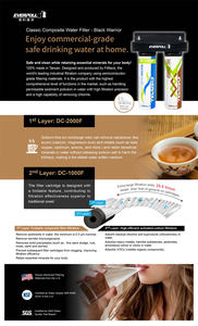 Everpoll Premium 100 GPD 0,5 Micron Filtration Distributeur d'eau filtrée portable Filtre composite multifonctionnel Sans sodium - Product Image 5