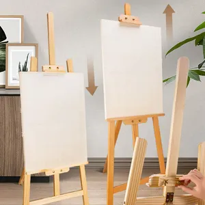 Groothandel Aangepaste Professional 1.5M Grote Houten Studio Art Schildersezel Stand Voor Kunstenaar Schilderij