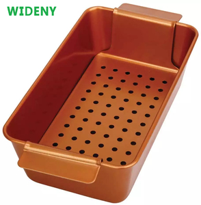 WIDENY Chảo Nướng 2 Món Phủ Đồng Tốt Cho Sức Khỏe Chống Dính Bộ Chảo Nướng Bánh Mì Thịt Có Khay Tháo Rời Mỡ - Product Image 3