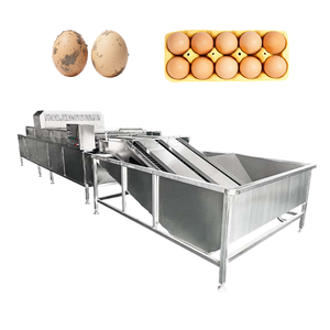 Machine de nettoyage d'oeufs de rondelle d'oeufs de qualité commerciale avec séchage pour les usines de traitement - Product Image 1