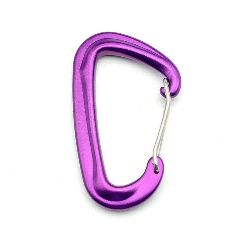 Nhà Máy 12kn dây cổng Carabiner 7075 hợp kim nhôm móc cho võng cắm trại hoặc phòng tập thể dục ngoài trời Snap móc biểu tượng tùy chỉnh