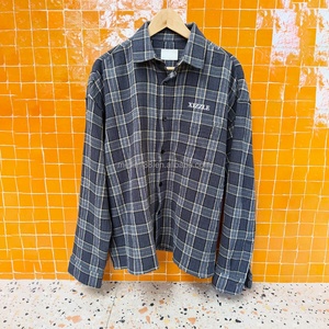 Chemise en flanelle à carreaux personnalisée, tissu en flanelle, manches longues, boutonnée, chemise décontractée ample de haute qualité - Product Image 2