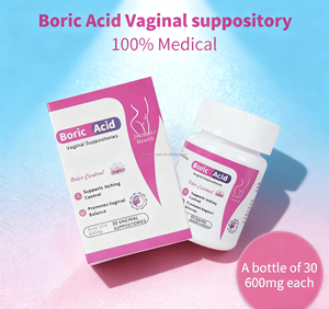 <span class=keywords><strong>Supositorios</strong></span> Vaginales de Ácido Bórico Naturals de 600 mg para el Equilibrio del pH, Salud Femenina, Bienestar Íntimo y Eliminación de Olores - Product Image 5