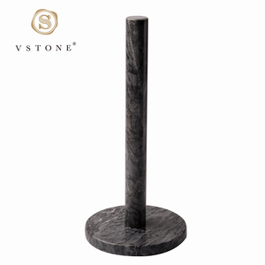 현대 북유럽 디자인 블랙 수조 롤 핸디 천연 대리석 종이 수건 홀더 주방 화장실 - Product Image 3