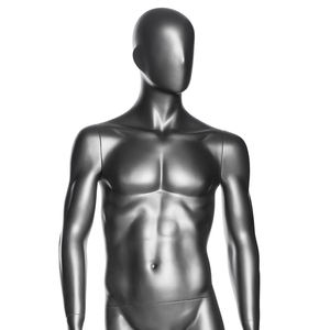 Fiberglas manken adam yetişkin boyutu gümüş renk mankenler bebek MARK02 - Product Image 2