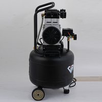 2025 nouveau compresseur d'air silencieux sans huile portable 1500W, 220V/110V AC avec réservoir de stockage de gaz vertical