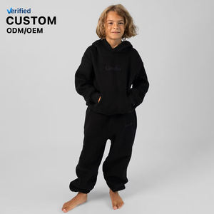 Conjuntos de Sudaderas con Capucha de Lana para Niños, Personalizables, Sudaderas Lisas de Lujo para Niños, Pantalones de Chándal, Conjuntos Deportivos para Niños - Product Image 1