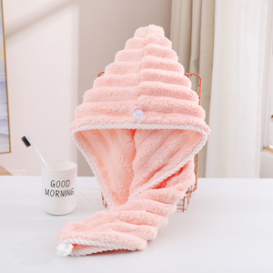 <span class=keywords><strong>Serviette</strong></span> en microfibre bandana ultra-absorbante personnalisée de haute qualité à séchage rapide pour <span class=keywords><strong>cheveux</strong></span> avec <span class=keywords><strong>boucles</strong></span> de papier de pommeau de douche tissées - Product Image 3