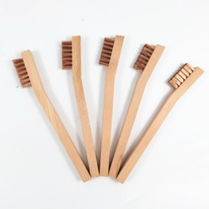 TDF escova de arame de Bronze COM Cabo de faia Para remocao precisa de ferrugem ด้ามไม้สีบรอนซ์สำหรับขัด - Product Image 6