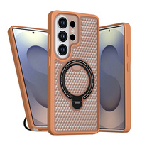 Étui de téléphone à dissipation thermique avec chargement magnétique sans fil pour Samsung S26 S25 S24 Ultra A08 A56 A37 A18, support 360° antichoc