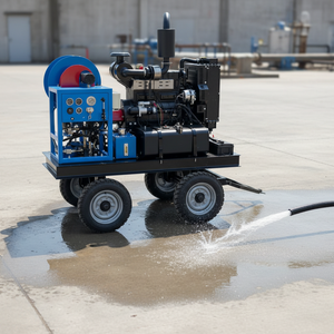 เครื่องฉีดน้ำแรงดันสูงรุ่นใหม่ UHP 300 บาร์/4350PSI สำหรับลอกสีและสนิม ใช้เครื่องยนต์ดีเซลสำหรับงานหนัก แรงดันสูงพิเศษ - Product Image 3