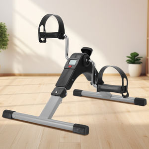Mini bicicleta estática portátil de acero, Pedal de mano y pie, entrenador plegable para interiores, máquina de belleza para piernas, entrenador de bicicleta - Product Image 1