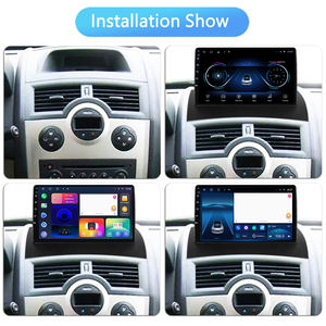 Autoradio multimédia GPS Navigation stéréo Android <span class=keywords><strong>Auto</strong></span> DSP 1 an de garantie 1.5DIN pour lecteur Renault Megane 2 2002-2009 - Product Image 2