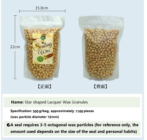 Cire de sceau de peinture au feu, Lucky Star 130 couleur mélangée en gros 500g paquet 1160 pièces - Product Image 5