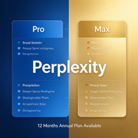 Abonnement Perplexity Pro Plus Max, plateforme officielle d'agents IA, 12 mois annuel
