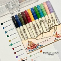 Stylos pinceaux de calligraphie à pointe souple, marqueurs artistiques à séchage rapide, feutres fins pour écriture de script asiatique, ensemble de décoration pour journal