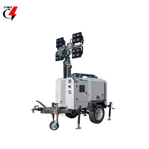 10KW di động năng lượng mặt trời dẫn ánh sáng tháp Máy phát điện diesel cho Sa Mạc mỏ ánh sáng tháp - Product Image 1