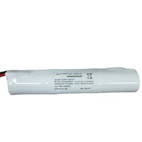 Paket Baterai Ni-Cd EL.MO 3.6V 1500mAh 3 X SC Lampu Darurat Suhu Tinggi AS-HT-D3SC1600 Buatan Italia