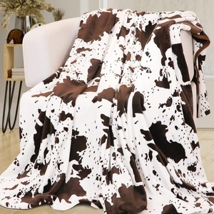 Assorted Print <b>Dinosaur</b> Horse Flannel <b>Blanket</b> Throw <b>Blanket</b> Nap <b>Blanket</b> Reversible Cozy Warm for Bedroom Living Room - Product Image 1