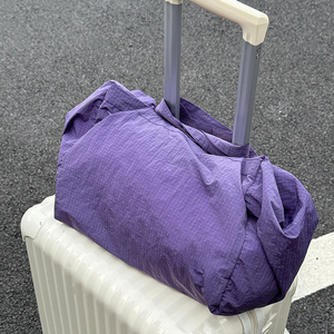 Borsa a mano bagaglio multifunzione <span class=keywords><strong>zaino</strong></span> a spalla sottile e leggera da <span class=keywords><strong>donna</strong></span> borsa da viaggio tinta unita nuovo stile - Product Image 4