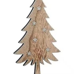 โลหะ x Mas ต้นไม้คริสต์มาสเครื่องประดับคริสต์มาสเหล็กและไม้แขวนตกแต่งคริสต์มาสทำด้วยมือที่ทันสมัยลวดโลหะ X-Mas ต้นไม้ - Product Image 2