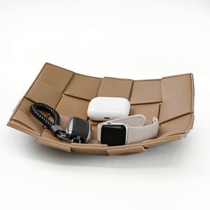 Premium Leather Storage Tray Organizer Valet <b>Box</b> <b>Key</b> <b>Holder</b> Desk Catchall Custom Logo Multi Color Home Accessories - Product Image 1
