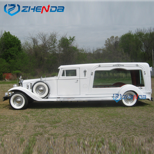 Transporte especial Vehículo funerario de 4 ruedas Carro de ataúd de coche fúnebre clásico eléctrico elegante con techo y ventanas laterales - Product Image 2