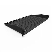 Étagère de serveur en acier robuste 1U 2U-Plateau cantilever universel ventilé pour rack d'équipement réseau 19"