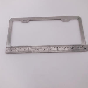 Chrome-Marco de placa de matrícula de coche, impresora personalizada de aluminio, tamaño de EE. UU. - Product Image 4