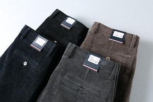 Autumn and Winter New <strong>Corduroy</strong> Business Versatile High-quality <strong>Classic</strong> Straight Casual <strong>Men's</strong> <strong>Trousers</strong> - Product Image 3