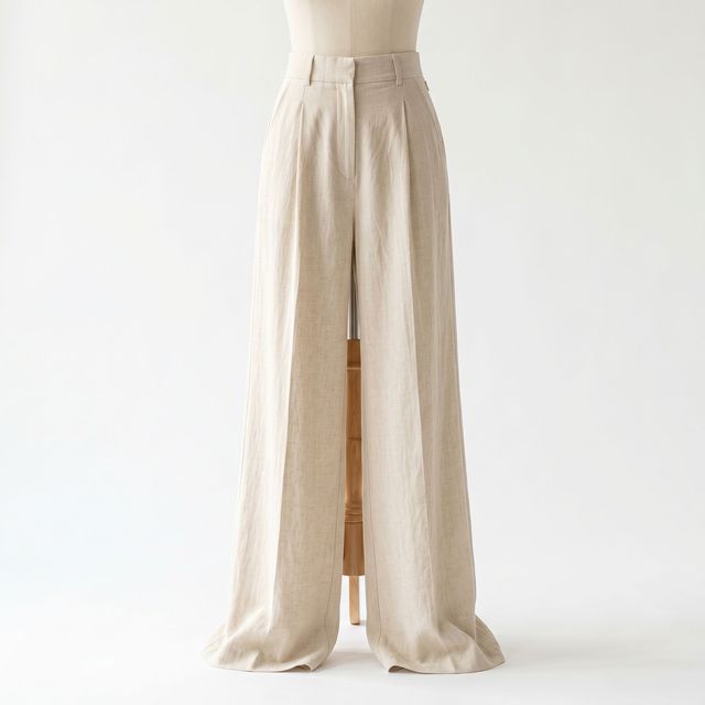 Tall High Waist Casual Breathable Wide Leg Trousers Women UK 34 Inch Inside Leg Autumn Pants for Ladies Custom Wholesale