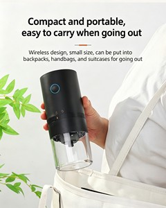 Molinillo de Café Eléctrico Inalámbrico Automático de Cerámica, Molinillo Cónico Portátil con Cuchillas de Acero Inoxidable, Recargable por USB, para el Hogar - Product Image 6