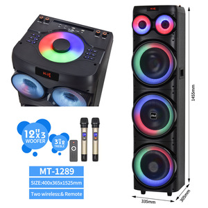 JBA Portable Subwoofer <b>Speaker</b> 3060W LED Lighting Outdoor Karaoke <b>USB</b> TF Card Support - Product Image 2