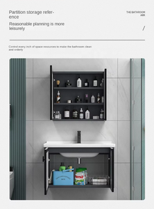 Ensemble de meubles de salle de bain modernes de qualité supérieure à prix de gros : miroir mural, armoires et vasques pour hôtels et maisons - Product Image 5