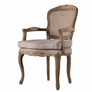 Оптовая продажа, мебель во французском стиле, античный ротанговый деревянный стул
