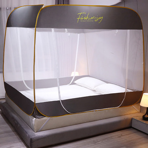 Ouverture de <span class=keywords><strong>porte</strong></span> 3 côtés avec fermeture éclair auto-ouverture auto-installation avec impression numérique grand espace lit auvent <span class=keywords><strong>moustiquaire</strong></span> - Product Image 3