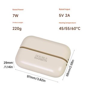 Nuevo Calentador de Manos Magnético Recargable de 6000mAh, Paquete de 2, Termostato Ajustable, Uso Doméstico, Calentador Portátil de Bolsillo, Mini Banco de Energía - Product Image 6
