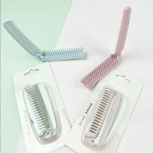 Venda quente barato aviação descartável hotel mini cabelo straightener estilo pente dobrável