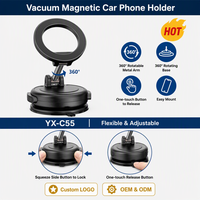 Support de téléphone magnétique modulaire YIXIN - Anneau remplaçable, 360° °   Rotation, compatible avec tous les smartphones avec coque ou logo personnalisé