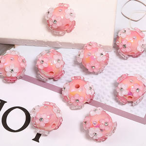 Nuevo listado de alta resistencia DIY hecho a mano cadenas de teléfono móvil intervalo cuentas sueltas materiales acrílico plástico Lucite fabricación de joyas - Product Image 3