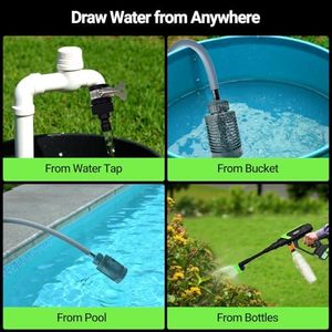 <span class=keywords><strong>Nettoyeur</strong></span> <span class=keywords><strong>haute</strong></span> <span class=keywords><strong>pression</strong></span> sans fil 21V 4.0Ah avec moteur sans balais, 1000 PSI, 25 bars, 150W, 6 en 1, pour voiture/allée/patio - Product Image 5