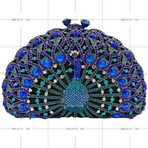 Vintage Peacock Clutch Bag for Women Elegant Crystal Bridal <b>Handbag</b> Sweet Chain for Girlfriend Wife Lover - Product Image 2