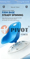 Équipement sensoriel pour jeux d'intérieur, chaise pivotante sensorielle pour enfants 360° °   Chaise d'entraînement à l'équilibre rotative pour améliorer la coordination corporelle